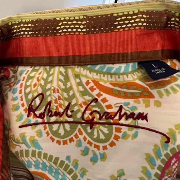 Robert Graham Colorful Striped Button Down Collared Shirt - Picture 9 of 11